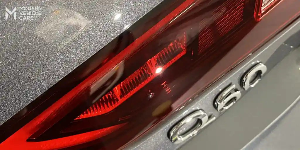 The same tail light lens restored